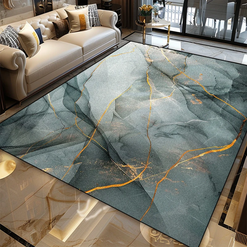 Home Textiles Design - Nordic Marble Art Design Non-Slip Large