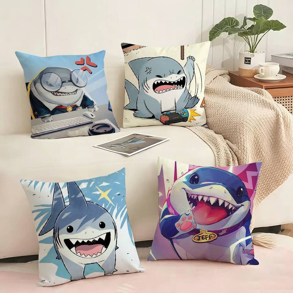Home Landing Textiles - Cute Jeff The Land S-Shark Square