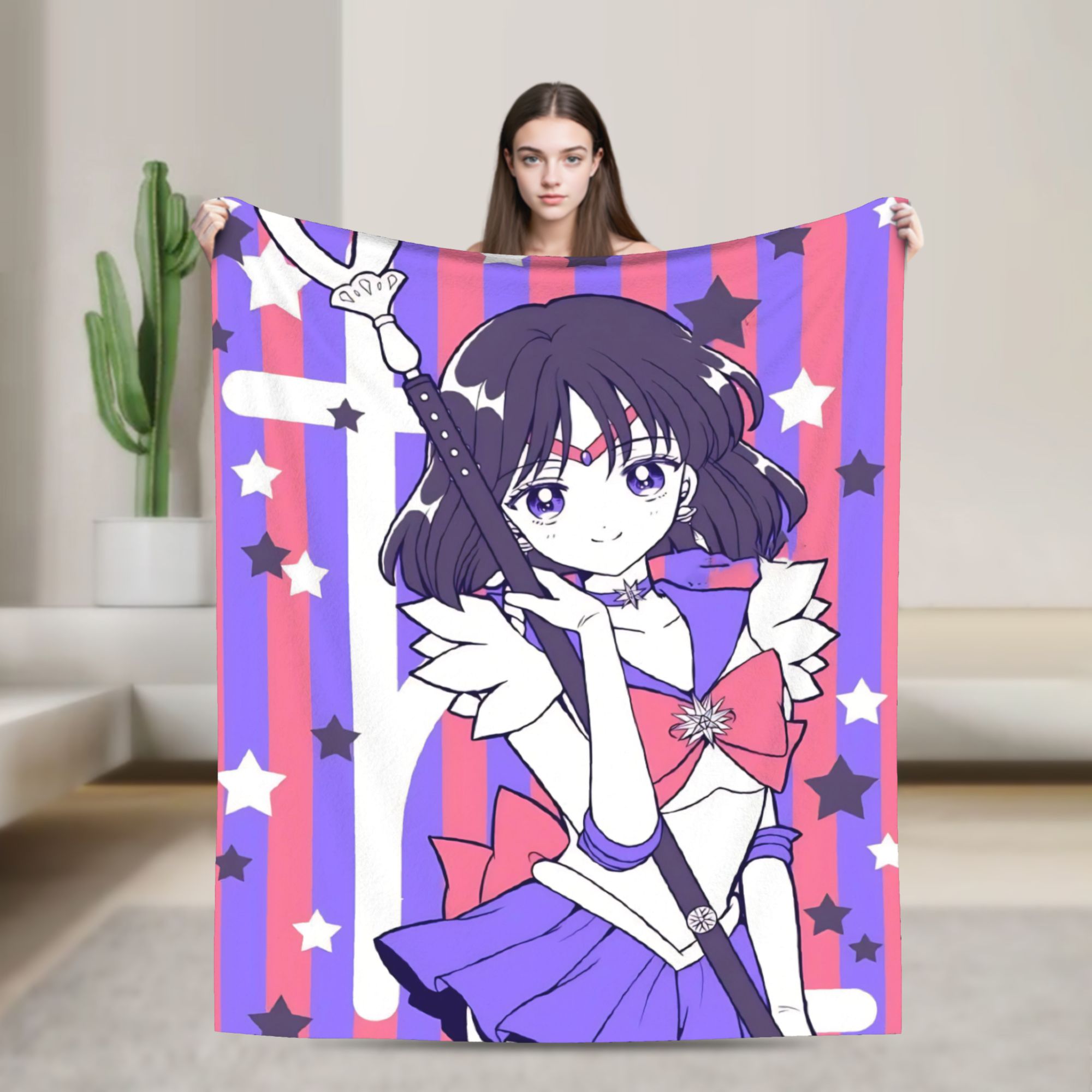 Home Textiles Throw - Sailors Moons Hotaru Tomoe Blankets Plush