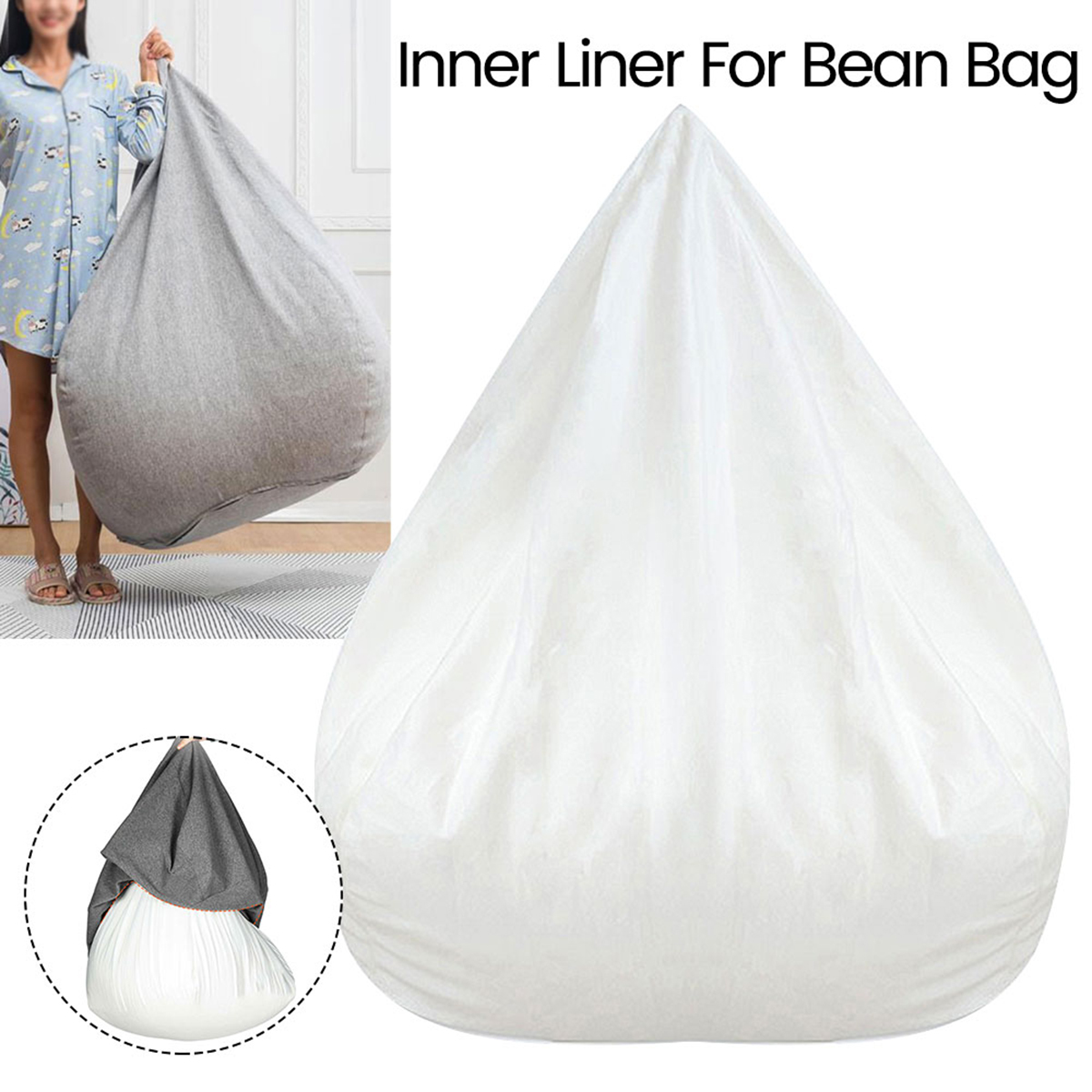 Floor Cushion Pouf - Sofas Cover Removable Lazy Sofa Inner