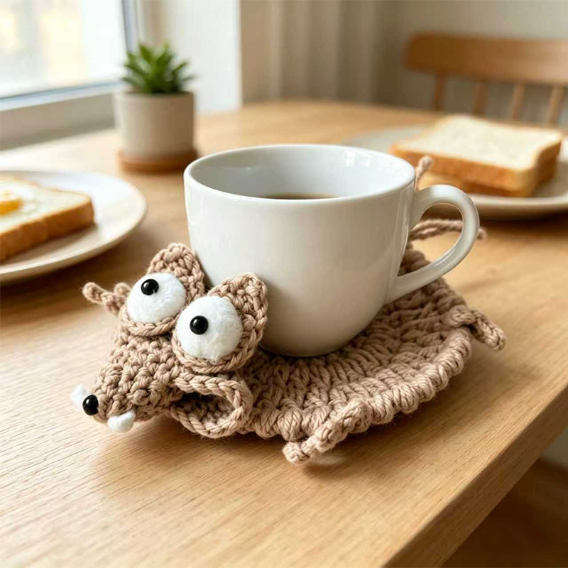Cute Crochet Animal Coaster Ha - огляд і ціна Home Textiles Today
