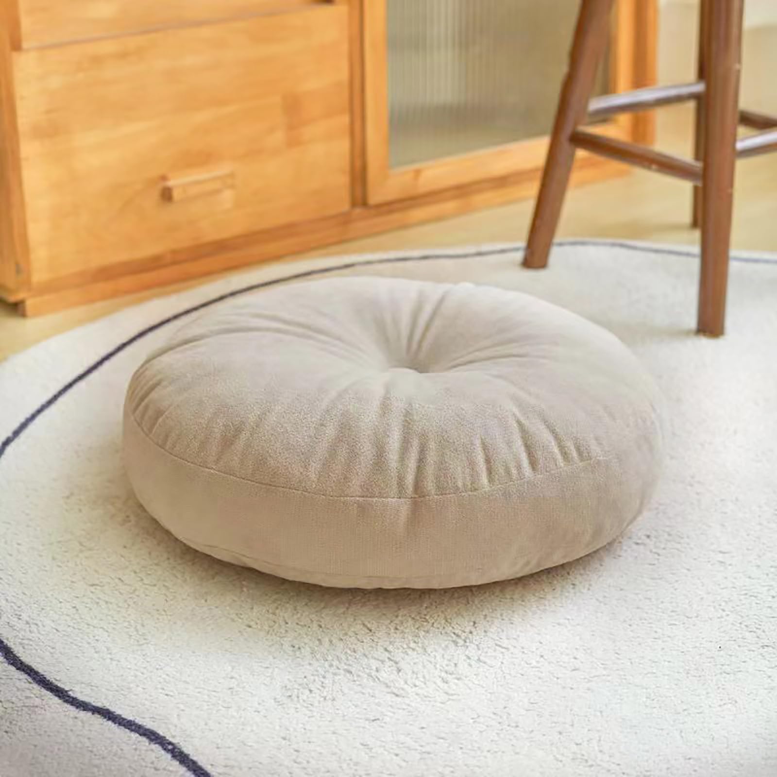 Thick Round Cushion,Soft & Com - огляд і ціна Floor Cushion Pouf
