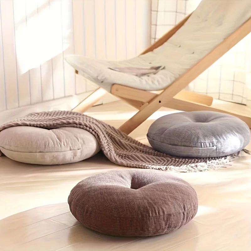 Thick Round Cushion,Soft & Com - огляд і ціна Floor Cushion Pouf