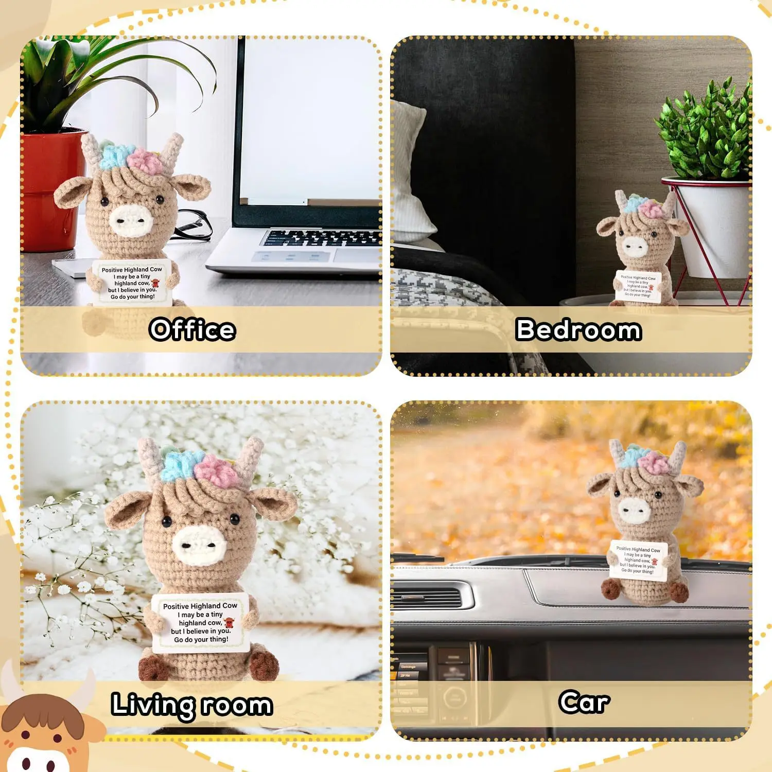Crochet Emotional Cow Doll Dec - огляд і ціна Home Textiles Today