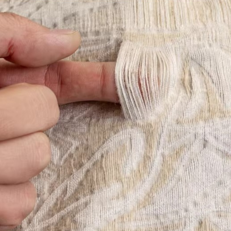 Beige Linen Jacquard Fabric Fl - огляд і ціна Home Textiles Design
