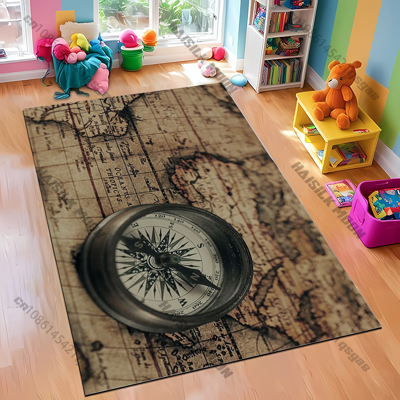 Compass Design Rug for Modern  - огляд і ціна Home Textiles Design
