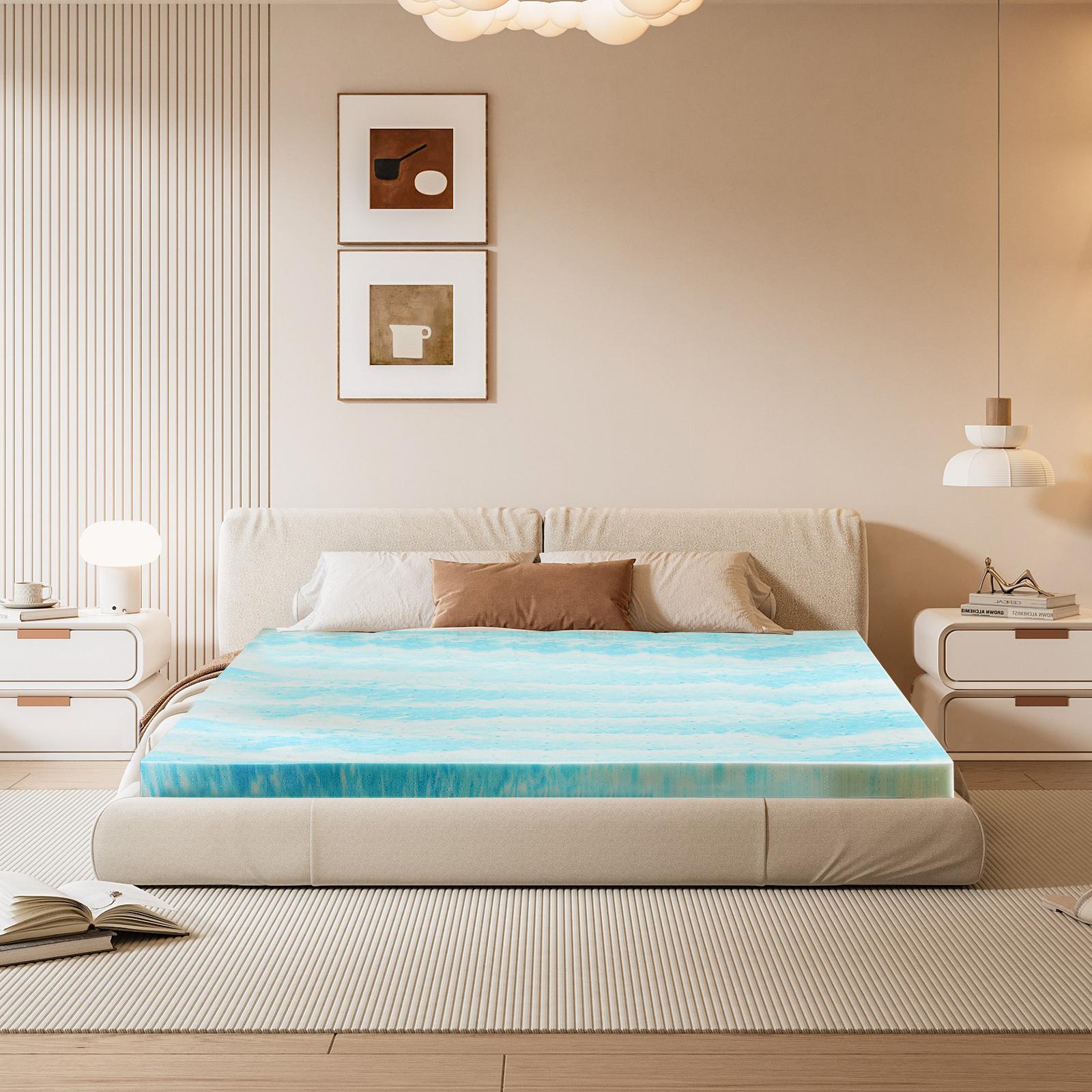 2 Inch Cooling Gel Swirl Memor - огляд і ціна Memory Foam Topper