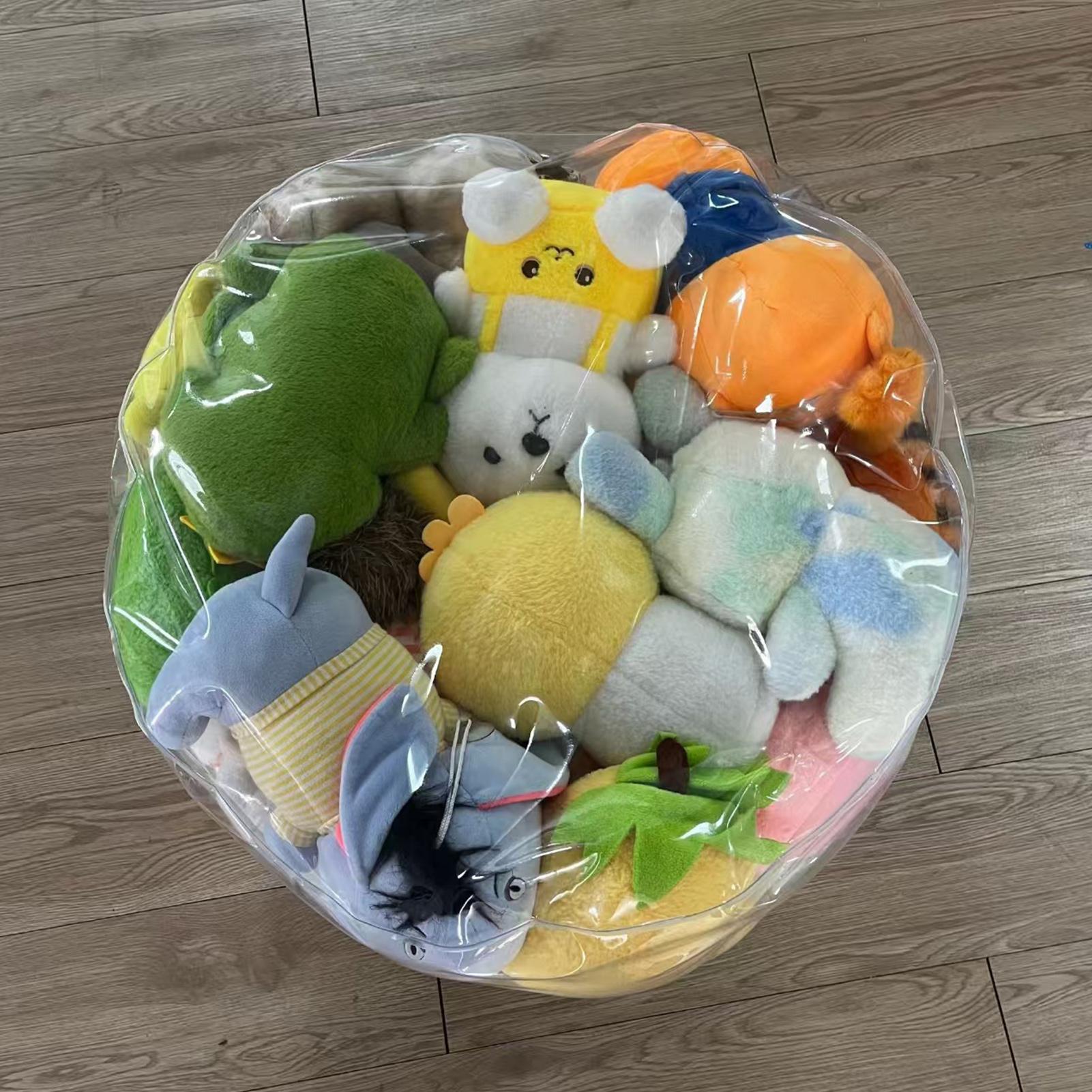 Clear Animal Storage Chair Plu - огляд і ціна Floor Cushion Pouf