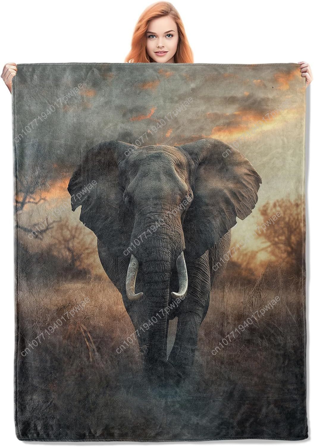 Elephant Fleece Blanket, Reali - огляд і ціна Home Textiles Towel