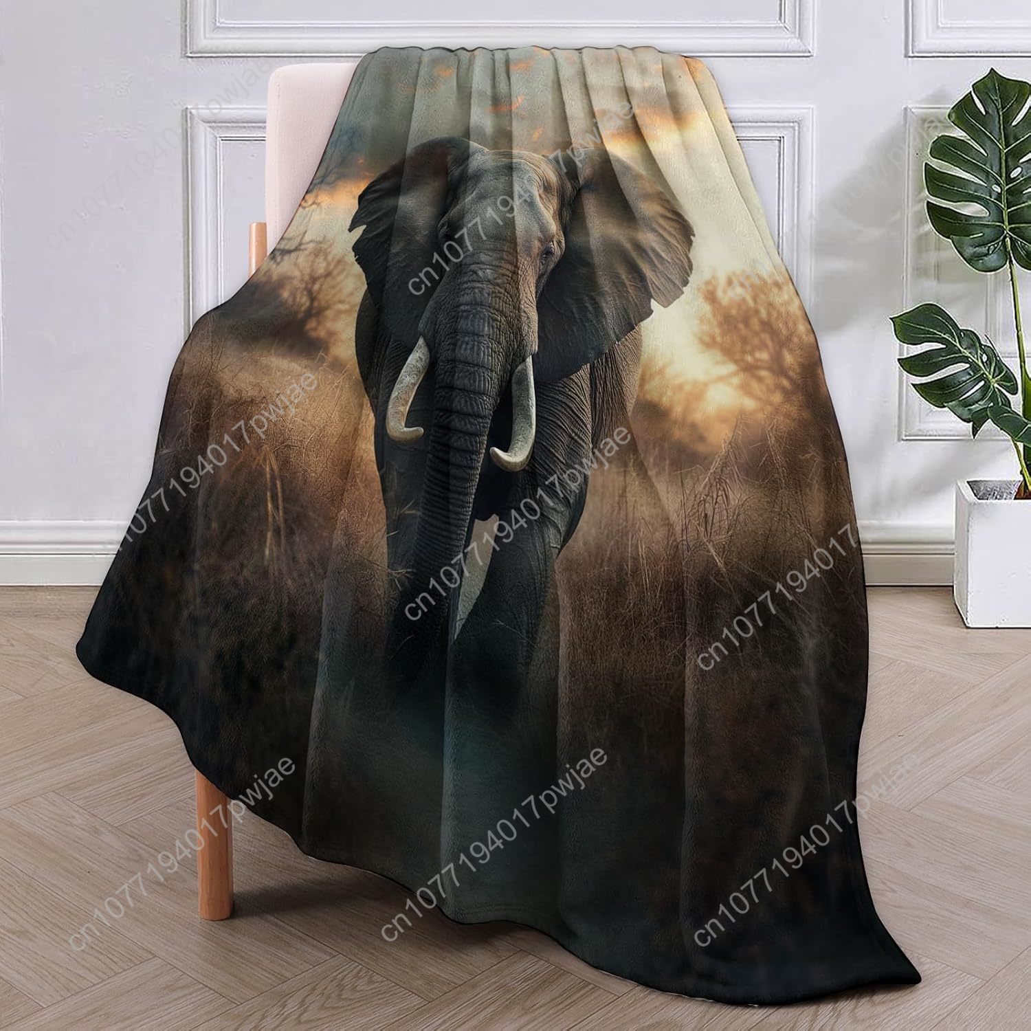 Elephant Fleece Blanket, Reali - огляд і ціна Home Textiles Towel