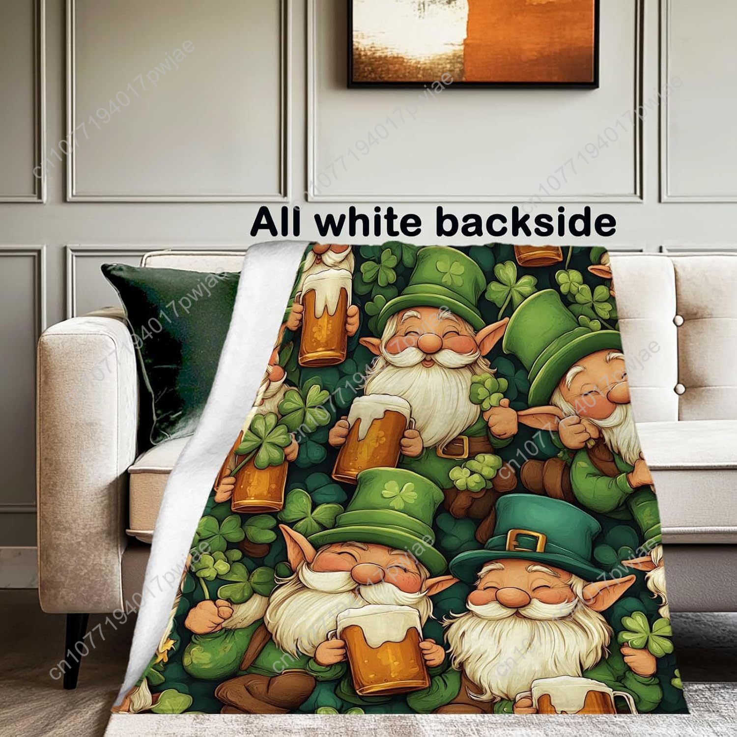 St. Patrick’s Day Gnome Throw  - огляд і ціна Home Textiles Towel