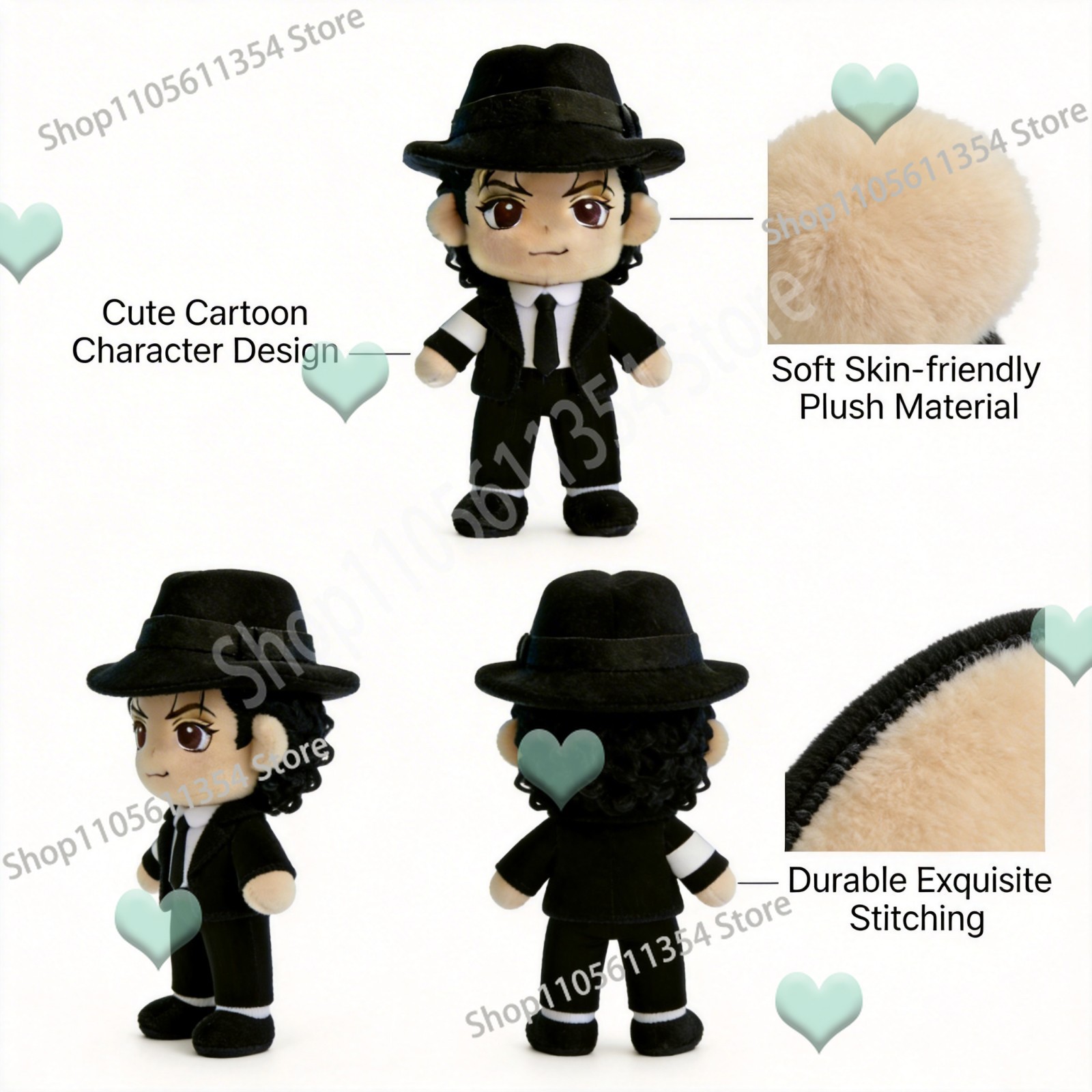 Red Michael Cute Plush Doll 25 - огляд і ціна Home Textiles Today
