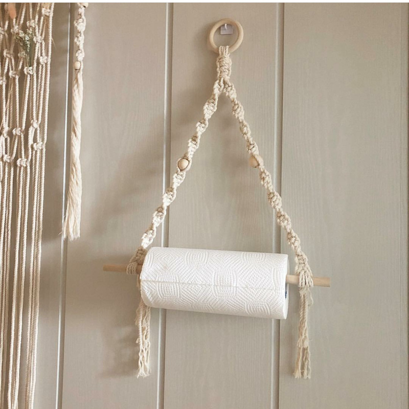 Macrame Paper Towel Holder Mac - огляд і ціна Home Textiles Towel