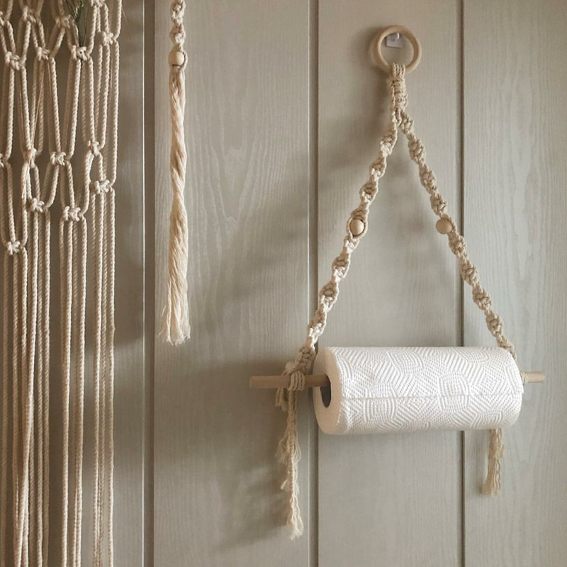 Macrame Paper Towel Holder Mac - огляд і ціна Home Textiles Towel