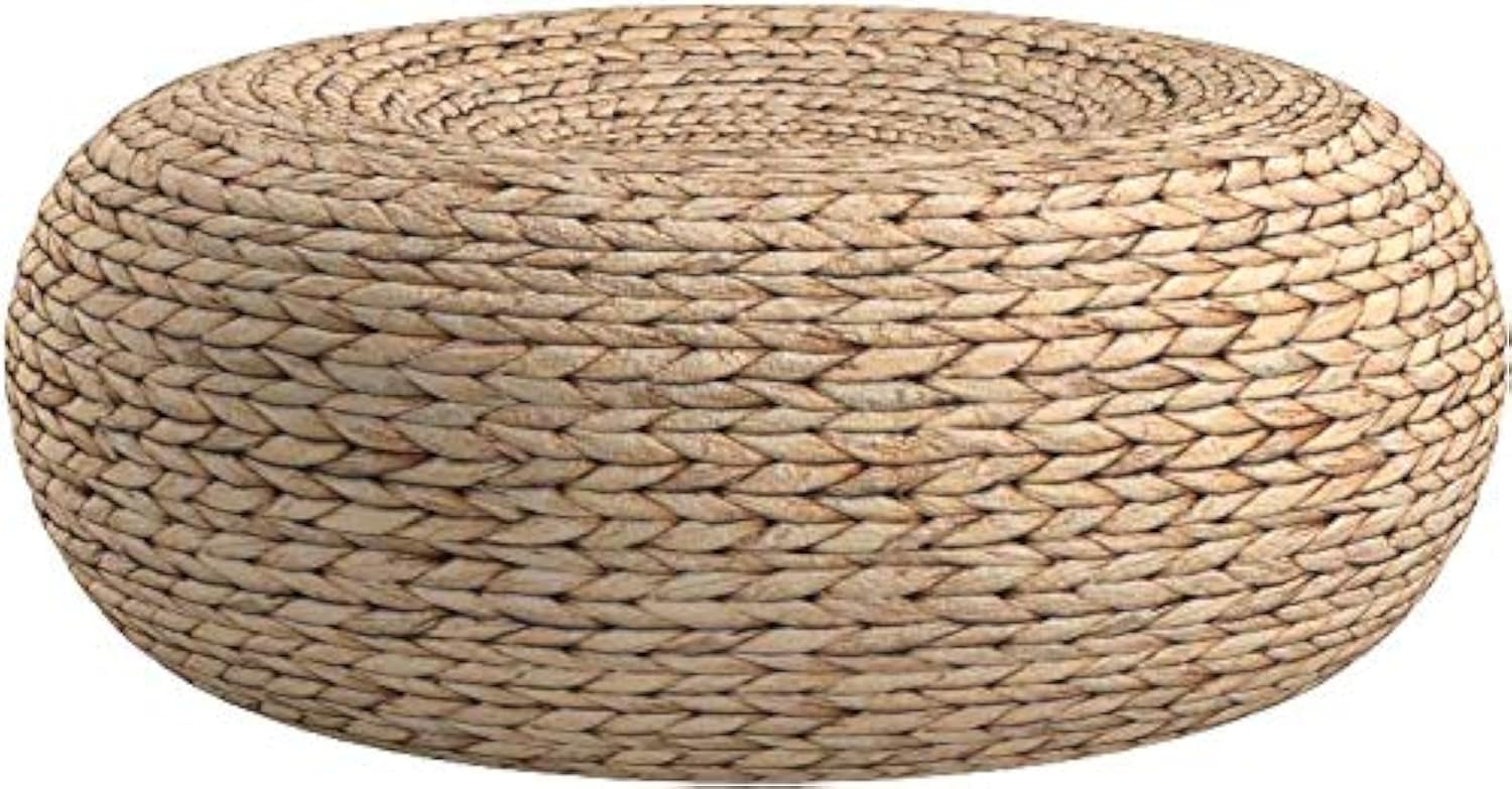 Handmade Straw Flat Floor Pouf - огляд і ціна Floor Cushion Pouf