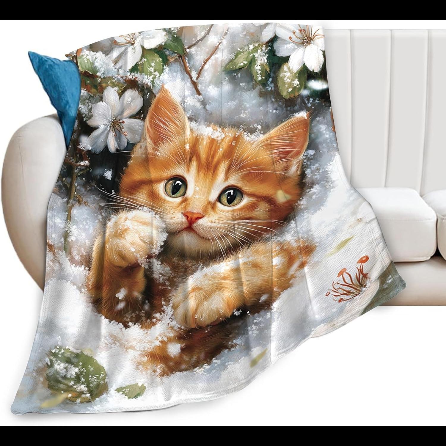Cozy CatThemed Fleece Throws S - огляд і ціна Home Textiles Throw