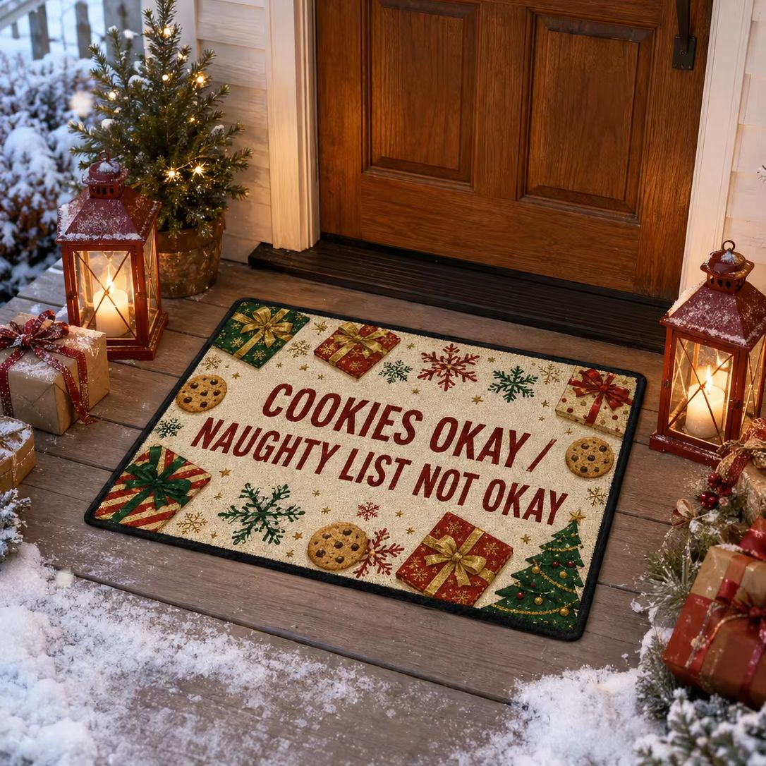 Christmas Doormat Cookies Okay - огляд і ціна Home Textiles List