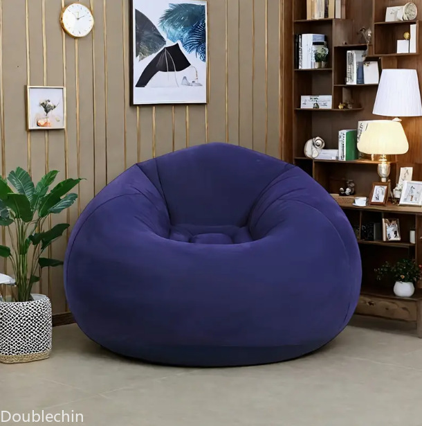 Single Flocked Inflatable Lazy - огляд і ціна Floor Cushion Pouf