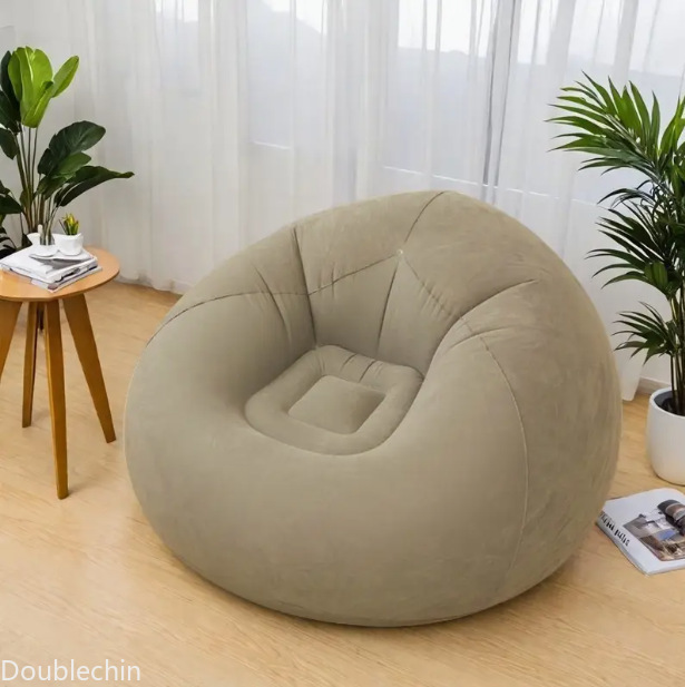 Single Flocked Inflatable Lazy - огляд і ціна Floor Cushion Pouf