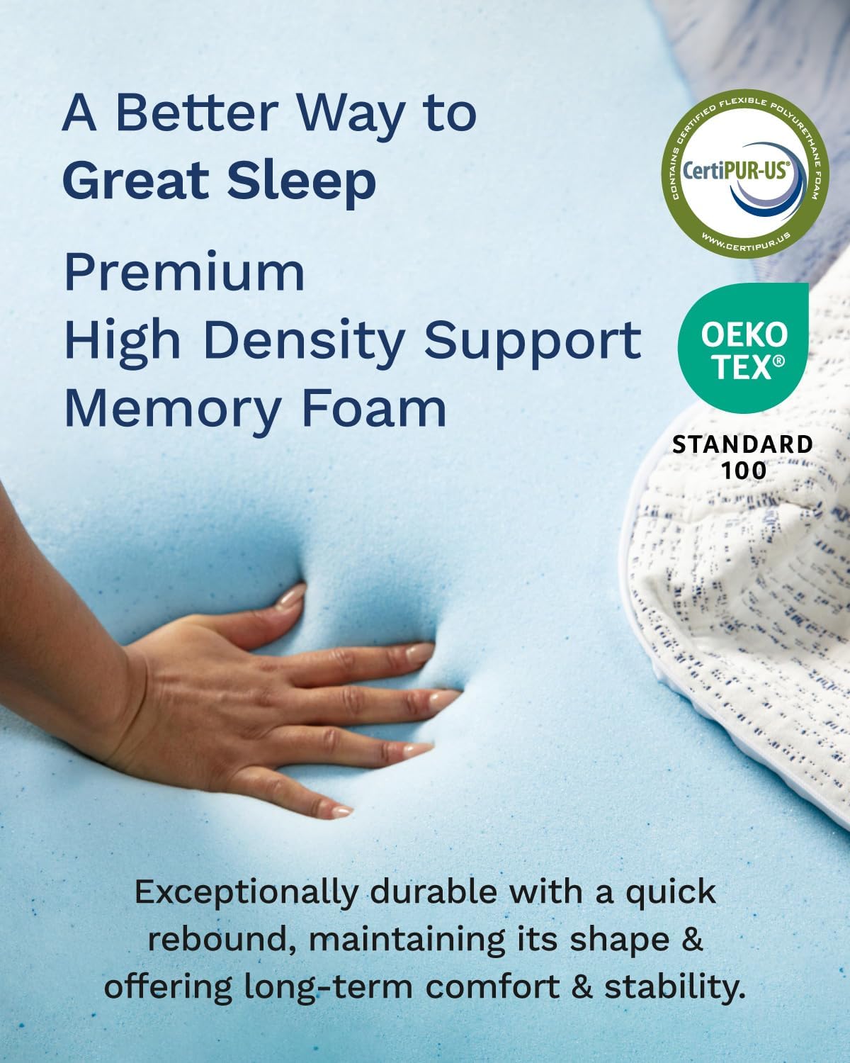 3 Inch Memory Foam Mattress To - огляд і ціна Memory Foam Topper