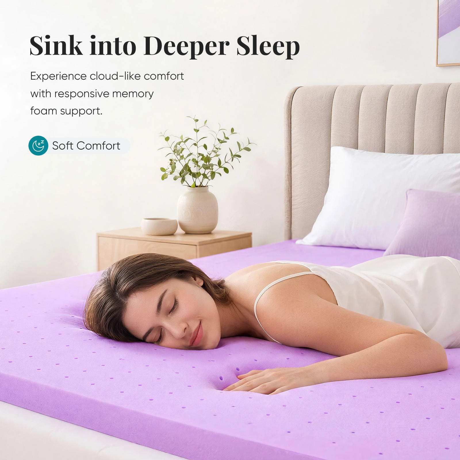 JHK 1.5 Inch Cooling Memory Fo - огляд і ціна Memory Foam Topper