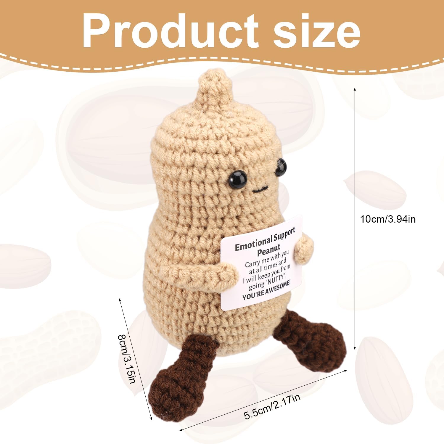 Funny Crochet Peanut Handmade  - огляд і ціна Home Textiles Today