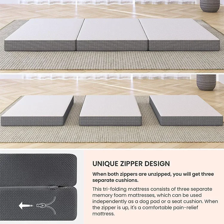 2026Portable Tri-Fold Memory F - огляд і ціна Memory Foam Topper