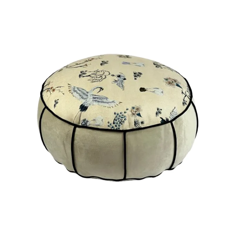 Round Chinese Style Floor Pouf - огляд і ціна Floor Cushion Pouf