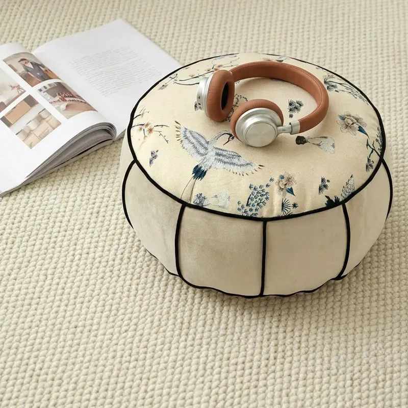 Round Chinese Style Floor Pouf - огляд і ціна Floor Cushion Pouf