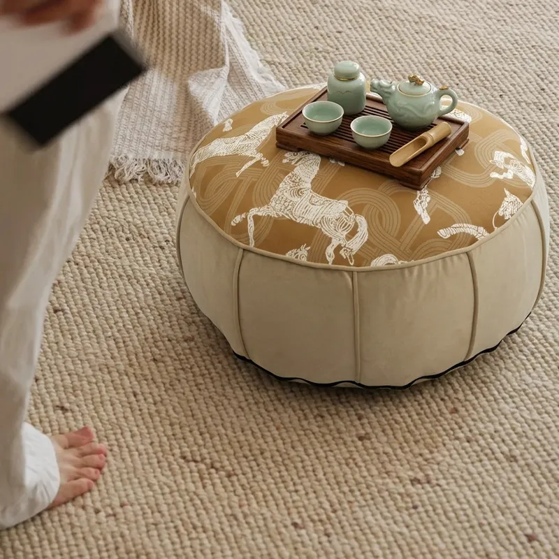 Round Chinese Style Floor Pouf - огляд і ціна Floor Cushion Pouf